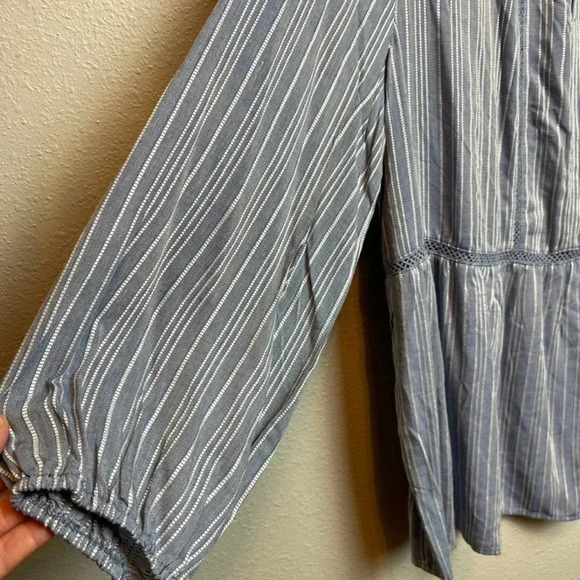 FEVER blue and white striped top - Picture 4 of 10